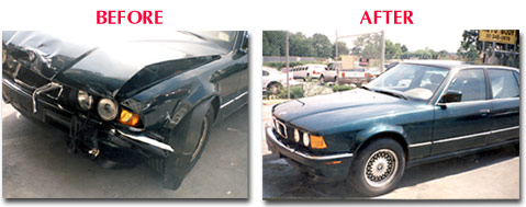 D&D Auto Body before after fender
